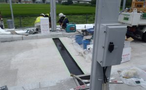 高速道路通信設備　ETC・ループコイル設置工事  作業風景